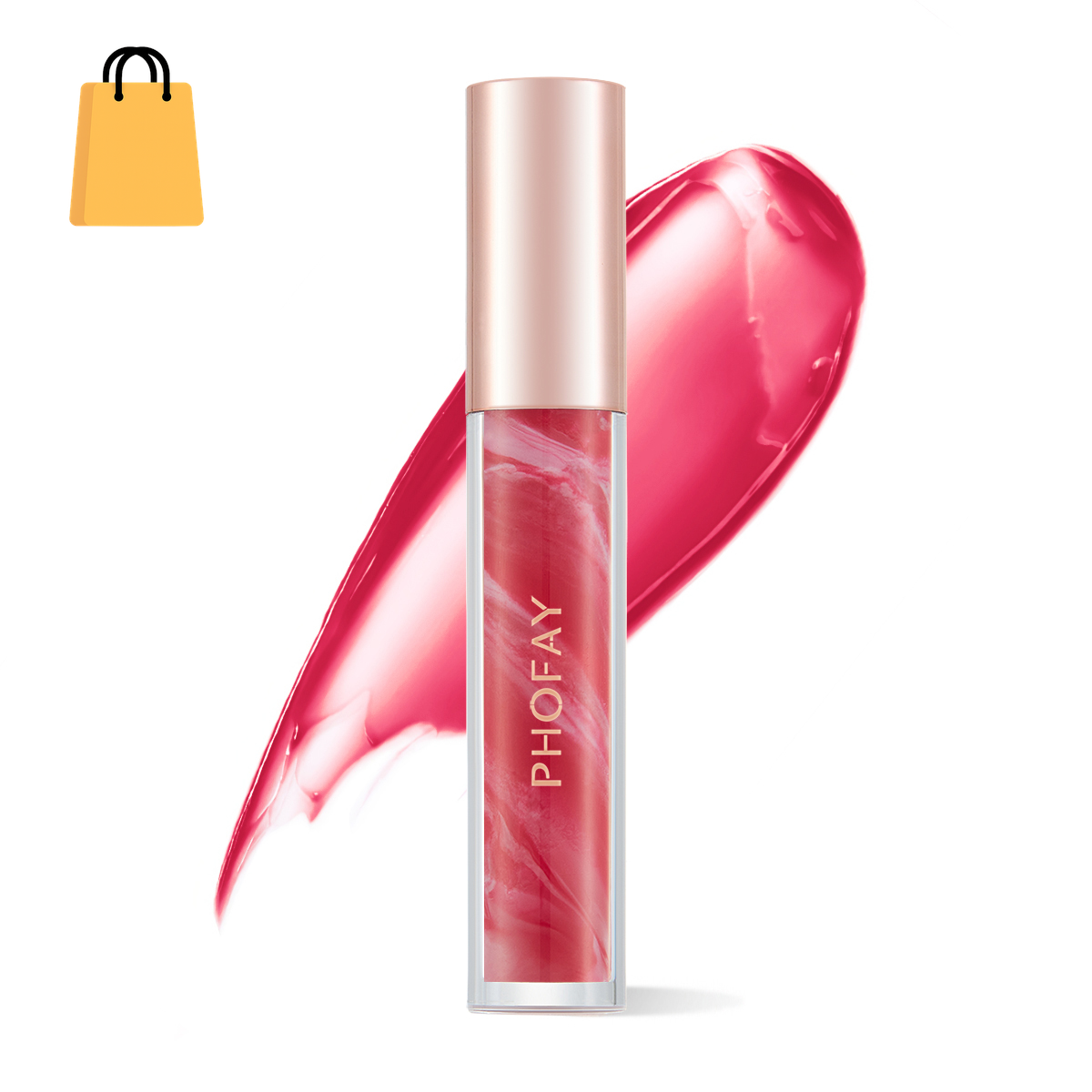 PHOFAY Rose Blooming Hydrating Lip Gloss