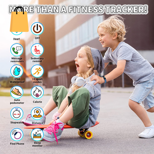 Ultimate Kids Fitness Tracker Watch - Waterproof Smart Watch with 11 Sport Modes, Pedometer, and Stopwatch for Ages 6-16!