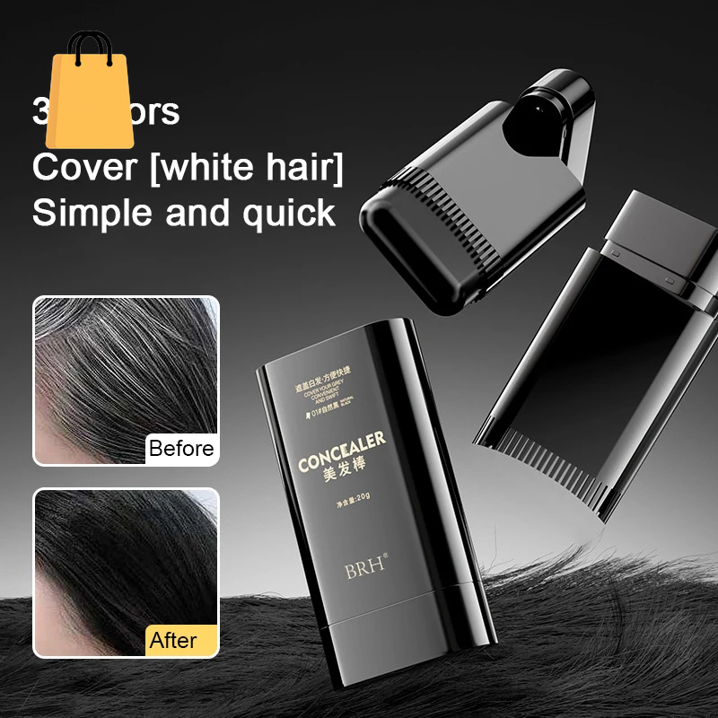 Hair Dye Stick with Built-In Comb,Easy Twist Applicator,Waterproof & Sweatproof,Long-Lasting Color, Covers Gray,Idea for Daily