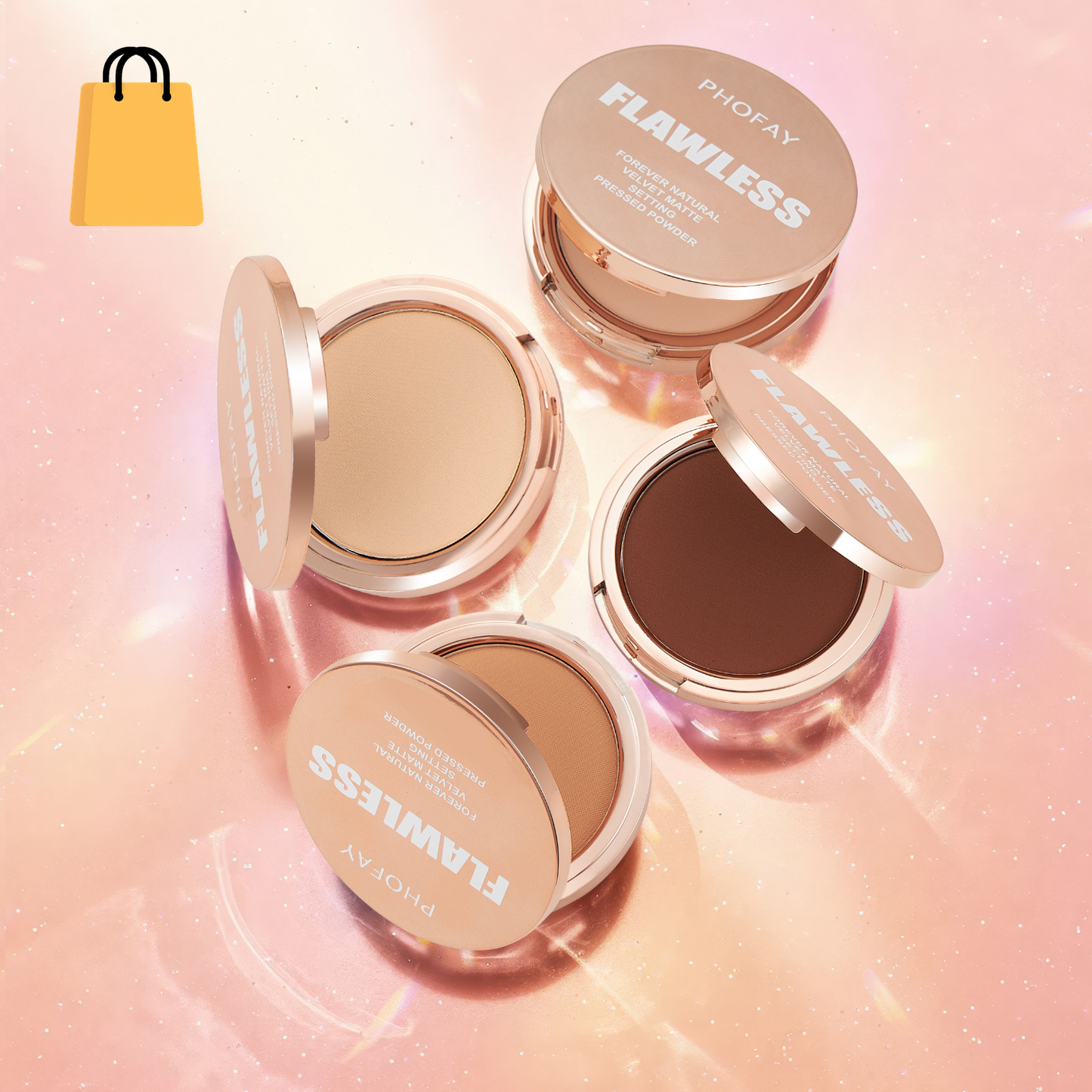 PHOFAY Matte Setting Pressed Powder