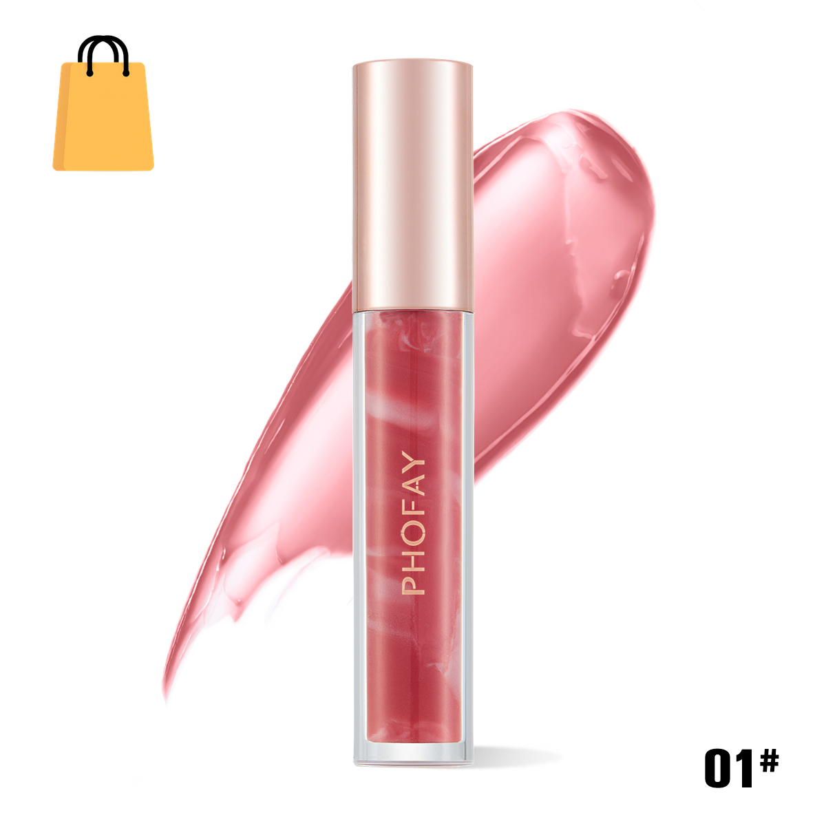 PHOFAY Rose Blooming Hydrating Lip Gloss