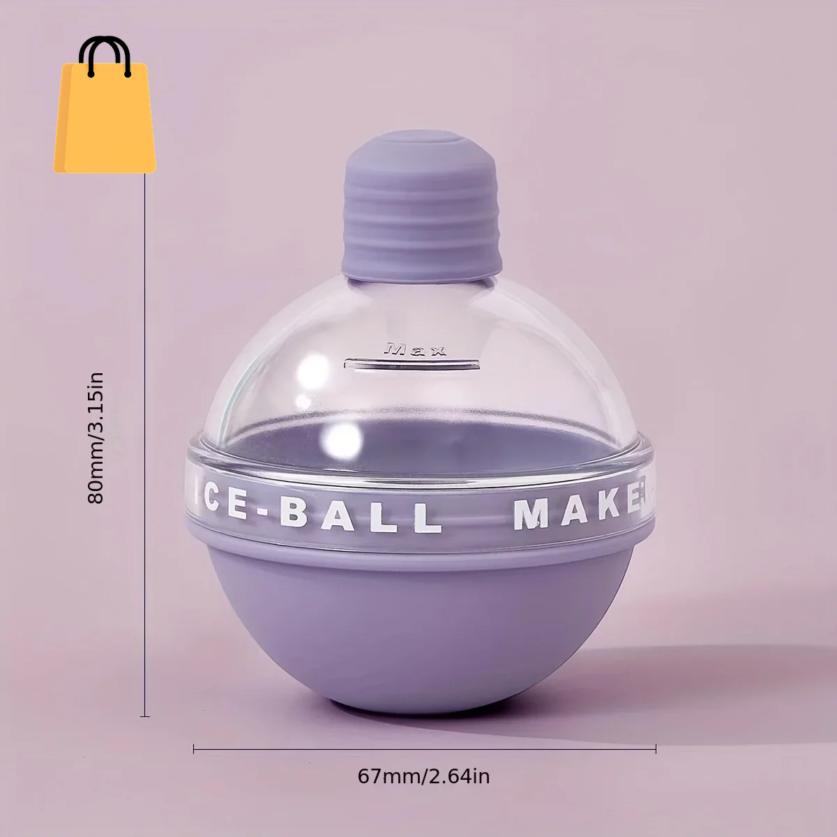 4Pcs Ice Cube Mold round Ice Hockey Premium Silicone Ice Sphere Molds Seamless 2.5In Ice Balls Kitchen Must-Have for Chilled