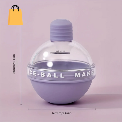 4Pcs Ice Cube Mold round Ice Hockey Premium Silicone Ice Sphere Molds Seamless 2.5In Ice Balls Kitchen Must-Have for Chilled