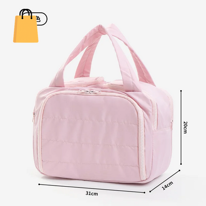 Large Capaci Portable Lightweight Makeup Bag Women'S Travel Miscellaneous Storage Bag Handheld Organizer Cosmetic Pouch Wash Bag