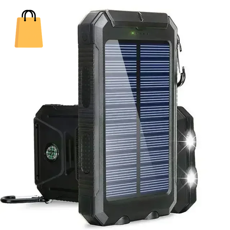 200000Mah Solar Power Bank Waterproof Large Capacity Powerbank Fast Charging External Battery with SOS for Iphone Samsung Xiaomi