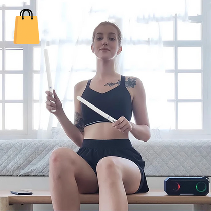 Aeroband-Pocketdrum 2 MAX Electronic Drum Set, Drum Sticks, Foot Pedals, Bluetooth Adapter, Play Drum Anywhere Anytime