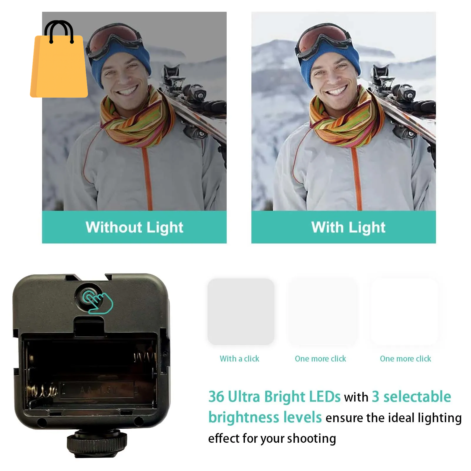 Smartphone Vlogging Kit for Iphone Android with Tripod Mini Microphone Starter Vlog Kit for Tiktok Live Stream Video Youtube