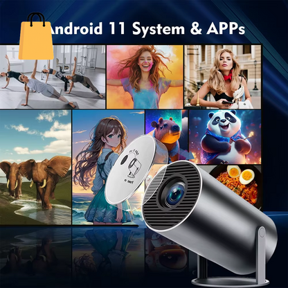 HY300 plus HD Projector Portatil 4K 1280X720P Android LED Video Home Theater Cinema Phone Mini Proyector Movie HY300 Pro