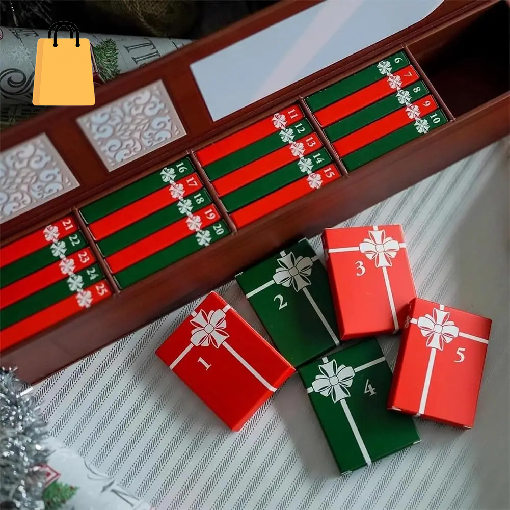 2025 Mini Book Ornament Advent, Book Lovers Gifts Calendar, Books Lovers Gifts Advent Calendar with 24 Book Gift, Christmas Book