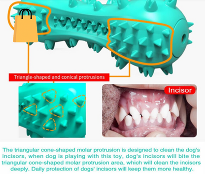 Pet Dog Cleaning Chew Toys for Aggressive Dogs Rubber Molar Stick Dog Oral Teeth
