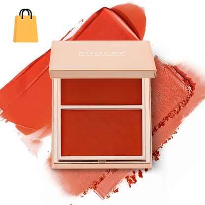 PHOFAY Double-Take Cream & Powder Blush Duo