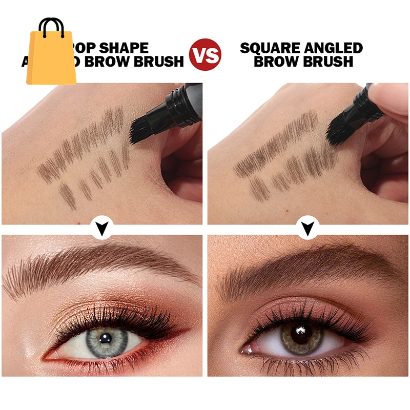 Eyebrow Pencil Makeup Black Brown Tint Eyebrow Ink Dye Hairline Waterproof 3D Brush Natural Wild Eyebrow Marker Enhancers Cream