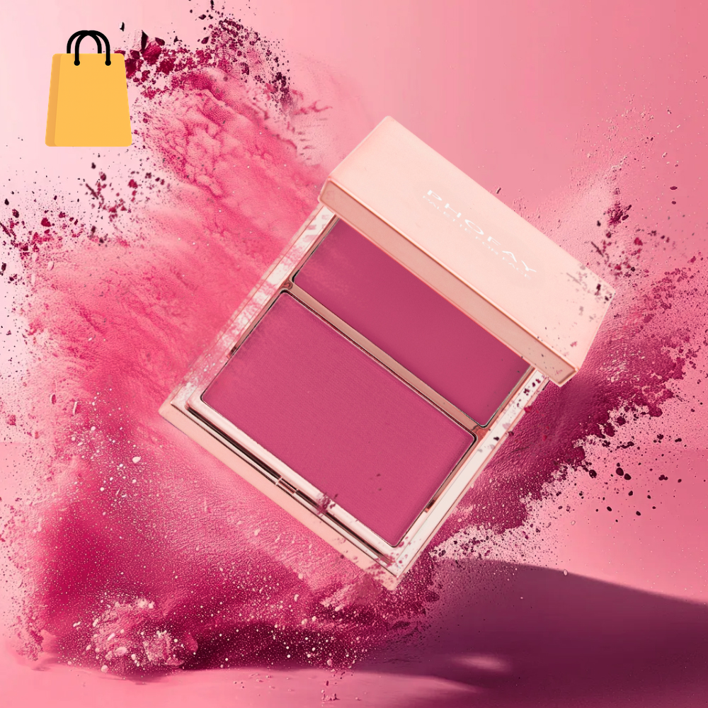 PHOFAY Double-Take Cream & Powder Blush Duo