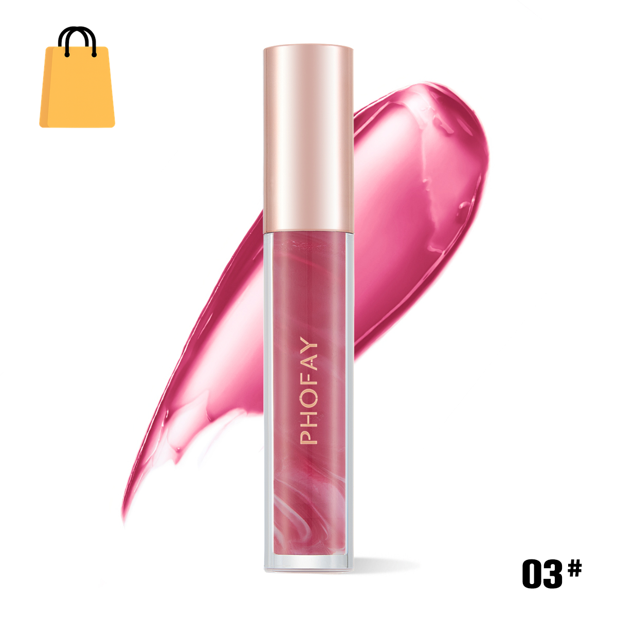 PHOFAY Rose Blooming Hydrating Lip Gloss