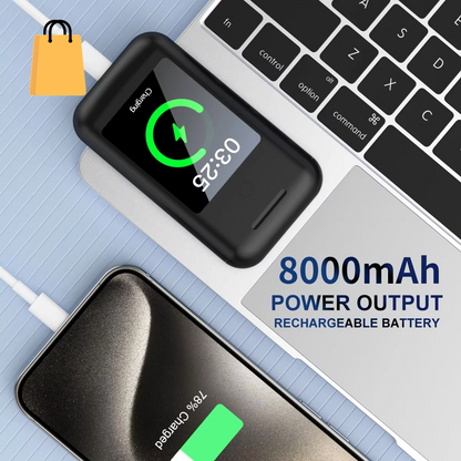 Multiple Function in Ear Bluetooth Wireless Earphone Charging Case with 2.8" Touch Screen Power Bank Headphone Music Game