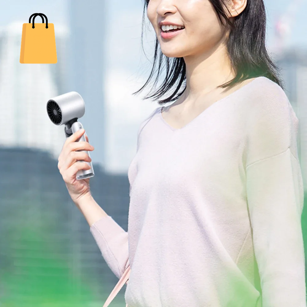 100 Turbos Chilled Ice Sensation Cold Fan Super Mini Turbo Speed Fan USB Powered Digital Display for Outdoor Camping Office Dorm