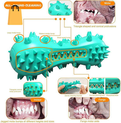 Pet Dog Cleaning Chew Toys for Aggressive Dogs Rubber Molar Stick Dog Oral Teeth