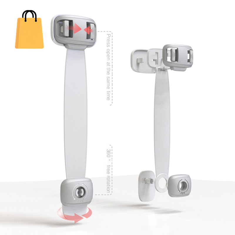 Home Baby Safety Protection Lock Anti-Clip Hand Door Closet Cabinet Locks Fo Fridge Cabinet Drawer Box Safe Lock for Kids No Tools or Drilling Child Safety Cabinet Proofing Cabinet Drawer Door Latches