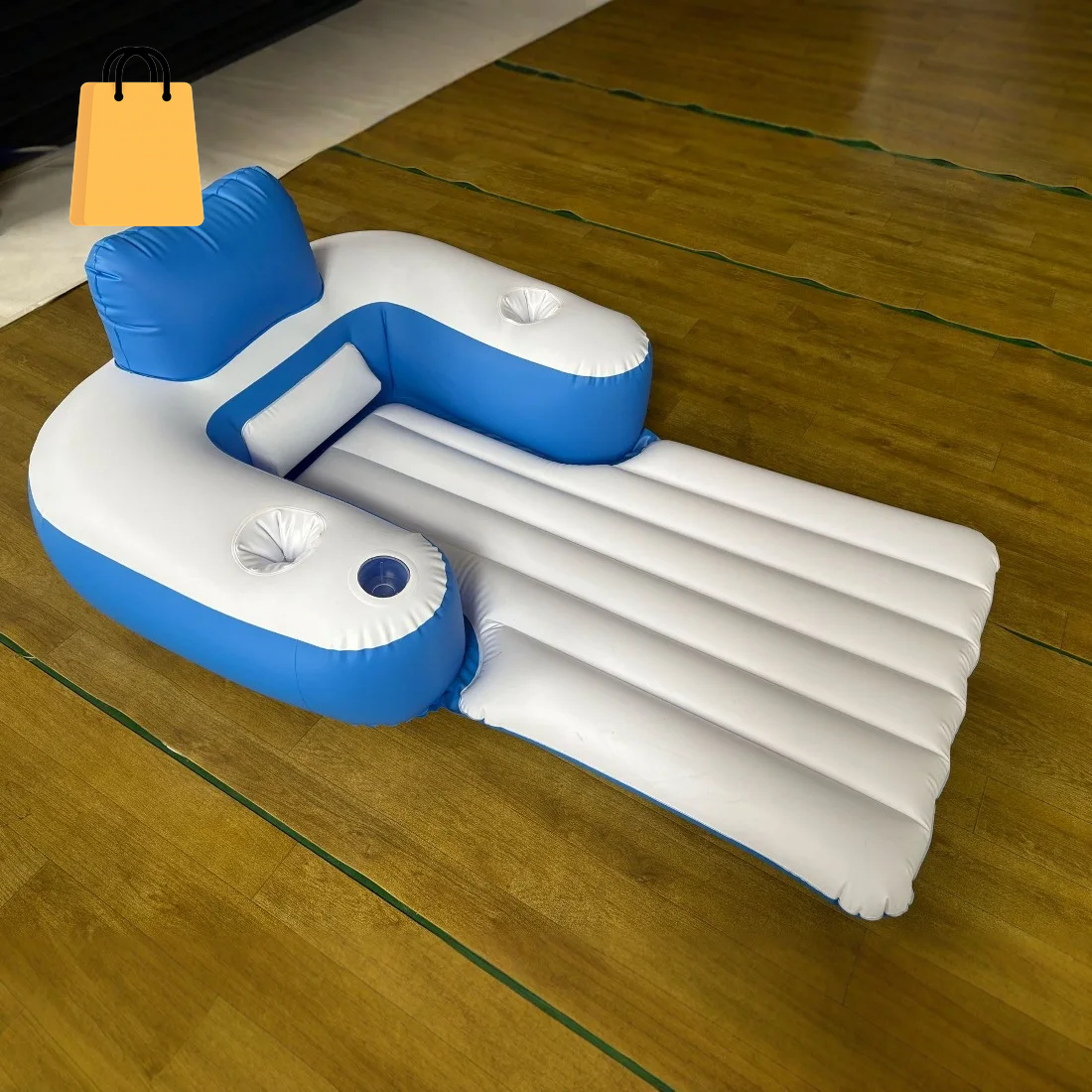 Inflatable Electric Float Row Propeller Single Float Chair Water Driving Float Ring Floating Chair