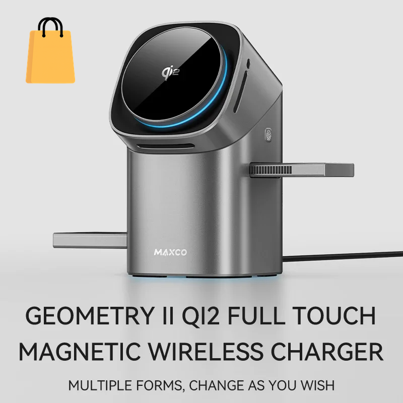 Qi2 Auto-Rotate Touch Magnetic 3 in 1 Wireless Charger Fast Charging 15W for Iphone 12/13/14/15/16, for Iwatch & Airpods