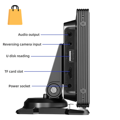 10.26 Inch Car Monitor Wireless Carplay /Android-Auto HD Screen Camera Bluetooth FM Transmitter USB TF Video Player