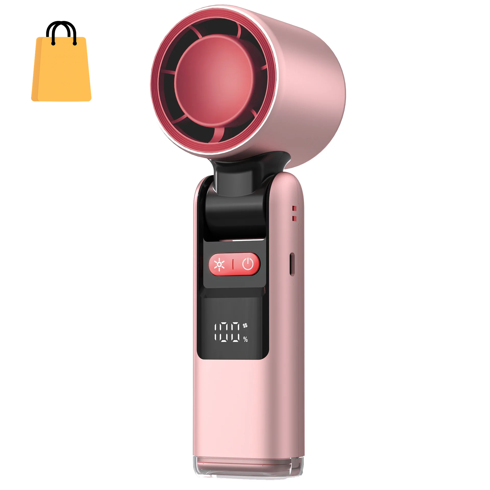 100 Turbos Chilled Ice Sensation Cold Fan Super Mini Turbo Speed Fan USB Powered Digital Display for Outdoor Camping Office Dorm