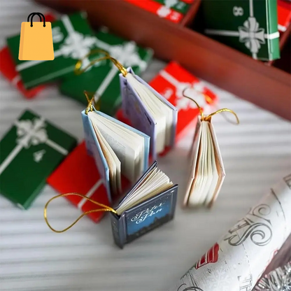 2025 Mini Book Ornament Advent, Book Lovers Gifts Calendar, Books Lovers Gifts Advent Calendar with 24 Book Gift, Christmas Book