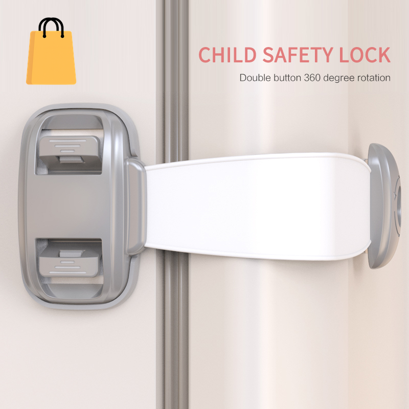 Home Baby Safety Protection Lock Anti-Clip Hand Door Closet Cabinet Locks Fo Fridge Cabinet Drawer Box Safe Lock for Kids No Tools or Drilling Child Safety Cabinet Proofing Cabinet Drawer Door Latches