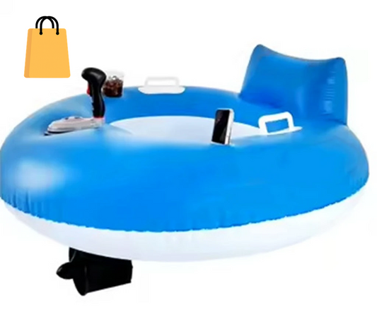 Inflatable Electric Float Row Propeller Single Float Chair Water Driving Float Ring Floating Chair