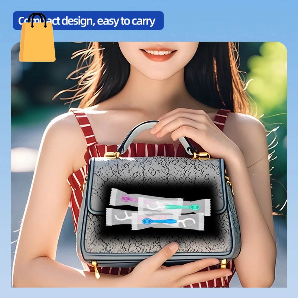 Disposable Mini Toothbrushes with Toothpaste Tongue Scraper Flosses Portable Soft All in 1 Toothbrush Kit for Personal-Hygiene