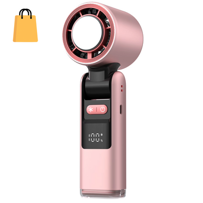 100 Turbos Chilled Ice Sensation Cold Fan Super Mini Turbo Speed Fan USB Powered Digital Display for Outdoor Camping Office Dorm