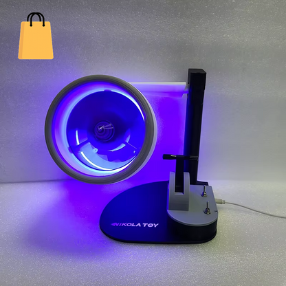 USB Jetfan Desktop Turbofan Engine Fan Blue Light Upgraded Version with Humidifier and Blue Tail Light