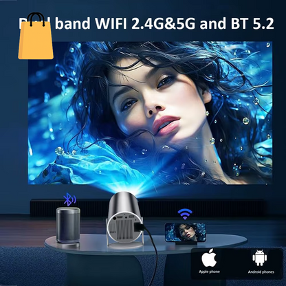 HY300 plus HD Projector Portatil 4K 1280X720P Android LED Video Home Theater Cinema Phone Mini Proyector Movie HY300 Pro