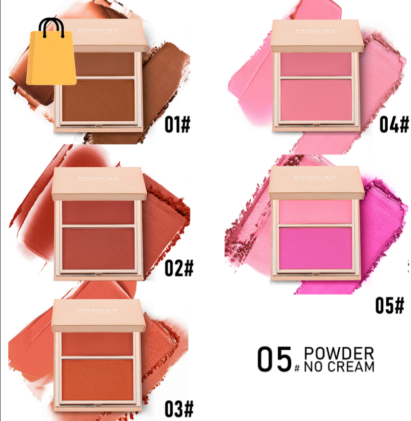 PHOFAY Double-Take Cream & Powder Blush Duo
