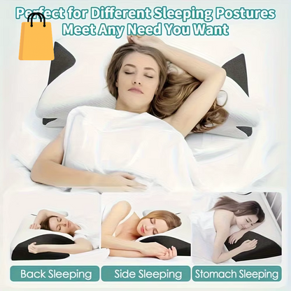 Ergonomic Cotton Snack Pillow with Comfortable Sleeping Design, Soft and Lightweight, Perfect for Side, Back and Abdominal Sleep
