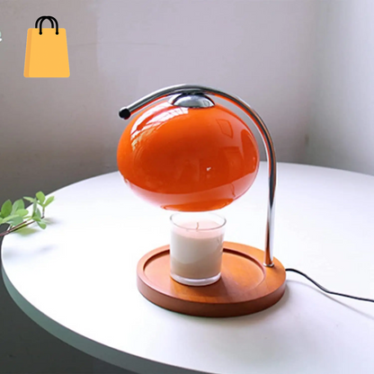 Aroma Candle Melting Lamparomatherapy Glass Candle Table Lamp Bedroom Bedside Atmosphere Melting Wax Lamp Study Office Home Deco