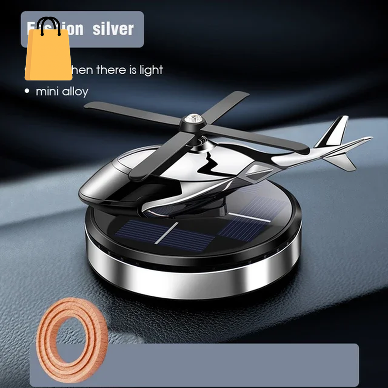 Helicopter Styling Solar Car Air Freshenerdecorative Aromatherapy Car Interior Accessories Propeller Rotary Perfume Diffuser