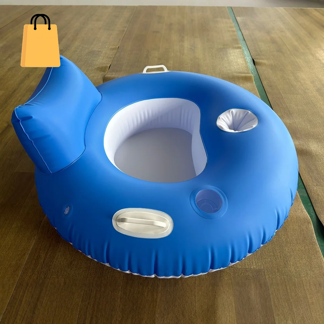 Inflatable Electric Float Row Propeller Single Float Chair Water Driving Float Ring Floating Chair