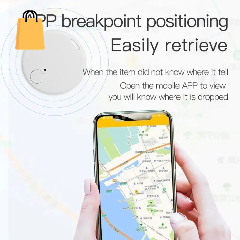 Mini GPS Tracker Bluetooth 5.0 Anti-Lost Device Pet Kids Bag Wallet Tracking for IOS/ Android Smart Finder Locator Accessories