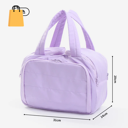Large Capaci Portable Lightweight Makeup Bag Women'S Travel Miscellaneous Storage Bag Handheld Organizer Cosmetic Pouch Wash Bag