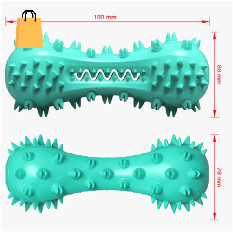 Pet Dog Cleaning Chew Toys for Aggressive Dogs Rubber Molar Stick Dog Oral Teeth