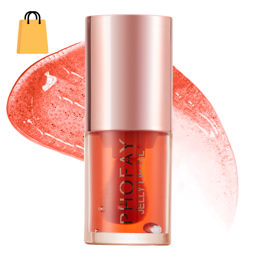 PHOFAY Hydrating Jelly Lip Oil for Luscious, Glossy Lips