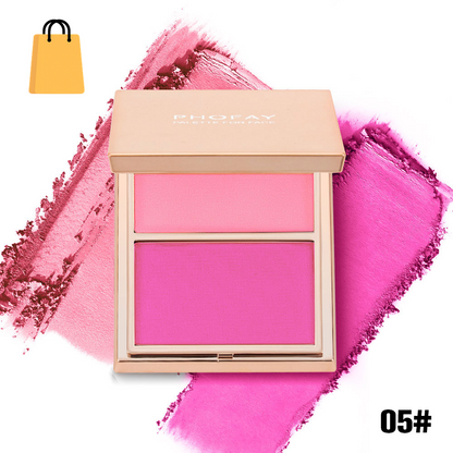 PHOFAY Double-Take Cream & Powder Blush Duo